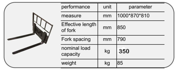 paletové vidly pre nakladač